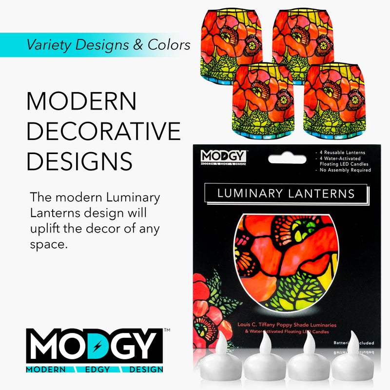 MODGY Luminary Lanterns Floating LED Poppies - Image 5